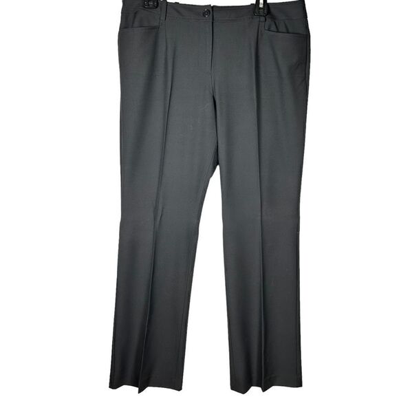 Talbots Signature Career Work Poly Rayon Wool Stretch Straight Dress Pants 14W - Picture 1 of 6